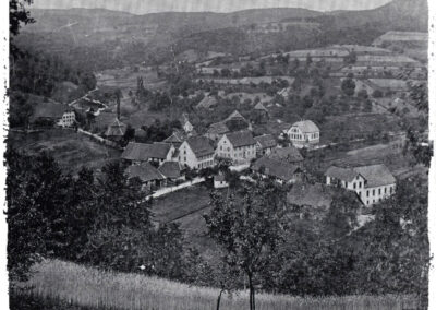 Die wohl älteste Ansicht von Dörlinbach aus dem Jahre 1905.