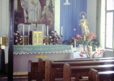 1982 wurde die Pfarrkirche generalsaniert. Während den Arbeiten fanden die Gottesdienste in der „Ersatzkirche“ in der alten Stumpi im Mühlweg statt.