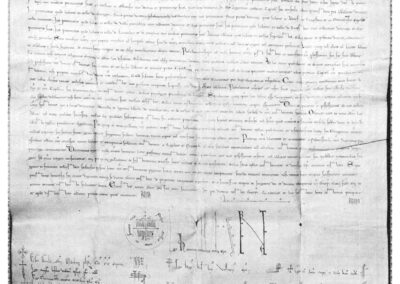 Die päpstliche Urkunde aus dem Jahre 1225, in der Dörlinbach erstmals urkundlich erwähnt wurde.