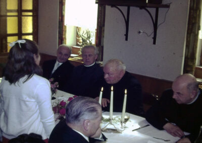 Feier zum 40-jährigen Dienstjubiläum von Pfarrer Franz Wölfle im Jahre 1971 im „Engel“-Saal.