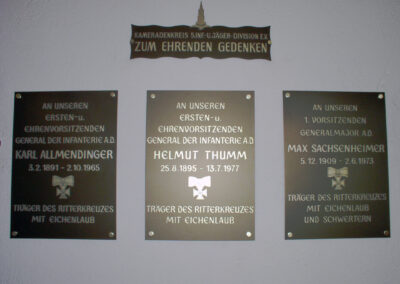 Die Entfernung dieser Gedenktafeln in der Dörlinbacher Kapelle sorgte für Unmut im Kameradenkreis aber auch in Teilen der Dörlinbacher Bevölkerung.