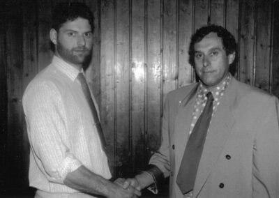 Im Jahre 1991 wechselte die Vereinsführung von Karl Thoma (rechts) zu Hansjörg Lauer.