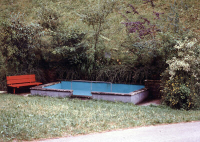 Die Wassertretbad-Anlage in der Ruhl im August 1996. Die Anlage ist vor allem bei Wanderern beliebt.