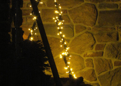 Dezember 2021: Lichterglanz an den Häusern am Unterrain. Nicht nur beleuchtete Tannenbäume künden die bevorstehende Weihnachtszeit an.