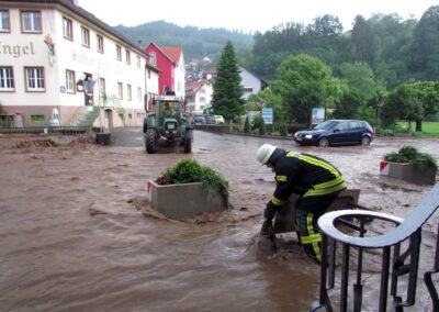 Einsatz bei den Sommer-Hochwassern im Jahre 2021.