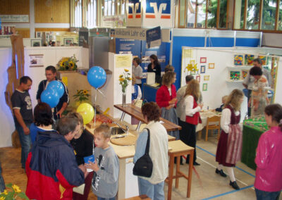 Gewerbeausstellung 2004: Impressionen aus der Halle. 28 Aussteller präsentierten sich erstmals in der Dörlinbacher Festhalle.