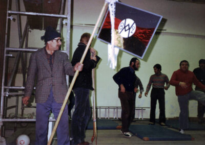 Impressionen von den Proben zum Zunftabend 1982. Damals wurden die „Bremmesitzungen“ noch in der Schuttertäler Turnhalle abgehalten.