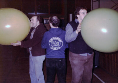 Impressionen von den Proben zum Zunftabend 1982. Damals wurden die „Bremmesitzungen“ noch in der Schuttertäler Turnhalle abgehalten.