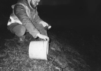 März 1986: Eindrücke von den nächtlichen Einsätzen der AG entlang der Landesstraße 102 zwischen Dörlinbach und Schweighausen.