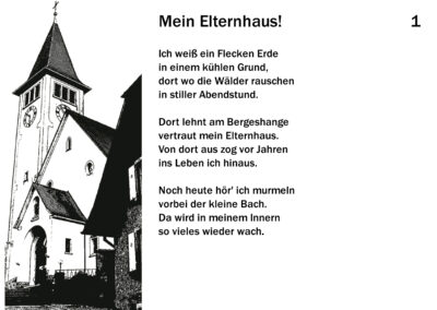 „Mein Elternhaus“ Gedicht von Wilhelm Fischer