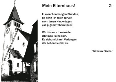 „Mein Elternhaus“ Gedicht von Wilhelm Fischer