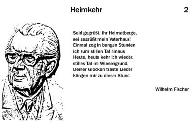 „Heimkehr“ Gedicht von Wilhelm Fischer