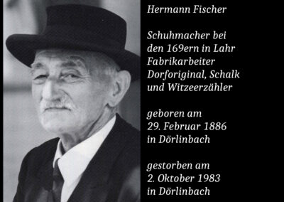 Hermann Fischer (1886 bis 1983) / Schuhmacher und Dorforiginal