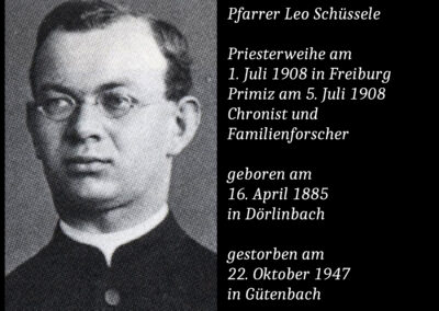 Pfarrer Leo Schüssele (1885 bis 1947) / Chronist und Familienforscher
