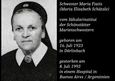 Schwester M. Fiatis Schätzle (1923 bis 1993) / Schönstätter Marienschwester
