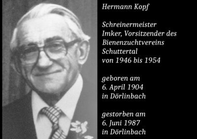 Hermann Kopf (1904 bis 1987) / Schreinermeister