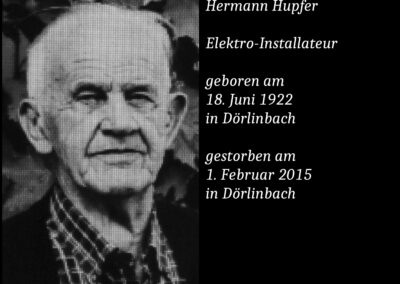 Hermann Hupfer (1922 bis 2015) / Elektro-Installateur