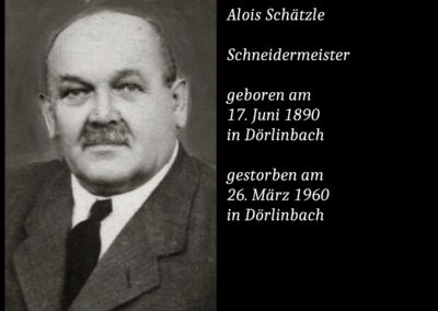 Alois Schätzle (1890 bis 1960) / Schneidermeister