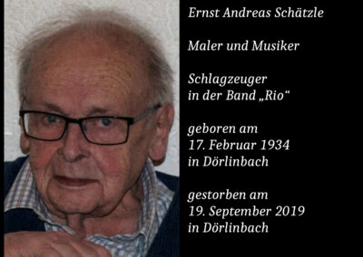 Ernst Andreas Schätzle (1934 bis 2019) / Maler und Musiker