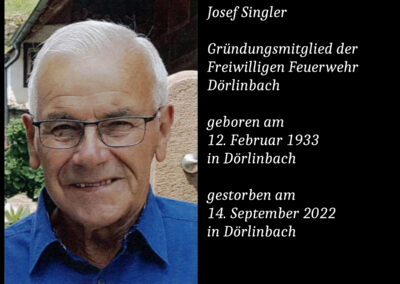 Josef Singler (1933 bis 2022)