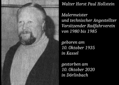 Walter Horst Paul Hollstein (1935 bis 2020) / Malermeister
