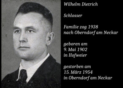 Wilhelm Dietrich (1902 bis 1954) / Schlosser
