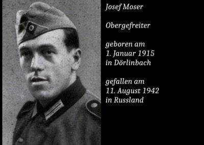 Josef Moser (1915 bis 2042) / Obergefreiter