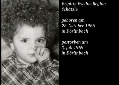 Brigitte Eveline Regina Schätzle (1955 bis 1969)
