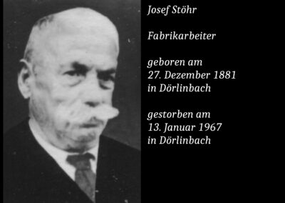 Josef Stöhr (1881 bis 1967).