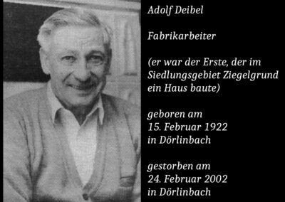 Adolf Deibel (1922 bis 2002) / Fabrikarbeiter