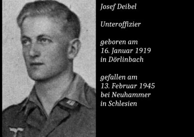 Josef Deibel (1919 bis 1945) / Unteroffizier