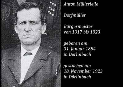 Bürgermeister Anton Müllerleiler (1854 bis 1923) / Dorfmüller