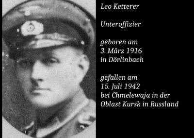 Leo Ketterer (1916 bis 1942) / Unteroffizier