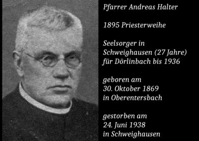 Pfarrer Andreas Halter (1869 bis 1938)v