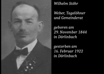 Wilhelm Stöhr (1844 bis 1922) / Weber und Gemeinderat