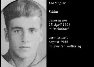 Leo Singler (1926 bis 1944) / Soldat