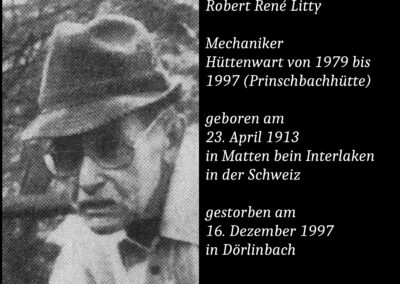 Robert René Litty (1913 bis 1997) / Mechaniker und Hüttenwart