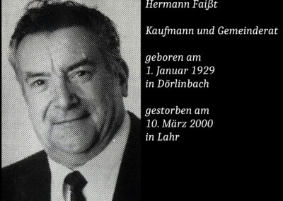 Hermann Faißt (1929 bis 2000) / Kaufmann und Gemeinderat
