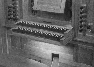 Die Winterhalter-Orgel im Oktober 1990 in der Pfarrkirche St. Johannes. Die Kosten für die neue Orgel lagen bei rund 300.000 Mark