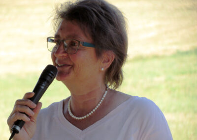 Geh- und Radweg: Christine Andlauer, stellvertretende Leiterin des Referats „Regionales Mobilmanagement“ beim Regierungspräsidium Freiburg zu Gast beim Einweihungsfest.