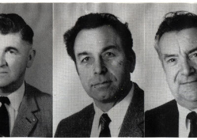 Drei die den Verein prägten: Andreas Reith (Vorsitzender von 1970 bis 1980), Hermann Rothweiler (Vorsitzender von 1985 bis 1993) und Hermann Faißt als langjähriger Vize.