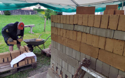 Der Aufbau des Feldbrandofens