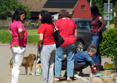 Projekt Jubiläumsziegel: Impressionen vom Verkauf der Ziegelsteine. Es sind noch genügend Jubiläumsziegelsteine verfügbar!