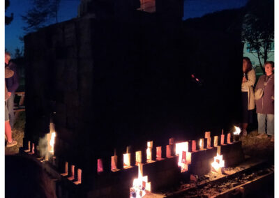 Historischer Ziegelbrand: Impressionen von der Nacht von Samstag auf Sonntag. Das beeindruckende Feuerspektakel sorgt für eine magische Stimmung am Nachthimmel.