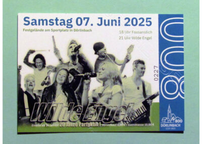 Bereits am Samstag erwartet uns ein ganz besonderer musikalischer Höhepunkt: Die Kult-Partyband „Wilde Engel“. Habt ihr euch schon eine Karte besorgt?