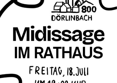 Am 18. Juli wird ab 19 Uhr zur Midissage ins Rathaus eingeladen. Die Kunstschaffenden werden an diesem Abend neue Werke präsentieren