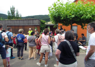 Musikalische Familienwanderung: Impressionen vom zweiten Stopp am Kappelberg.