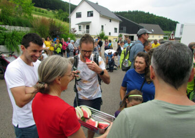 Musikalische Familienwanderung: Impressionen vom zweiten Stopp am Kappelberg.