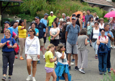 Musikalische Familienwanderung: Impressionen vom dritten Stopp am Kappelberg.