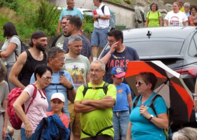 Musikalische Familienwanderung: Impressionen vom dritten Stopp am Kappelberg.